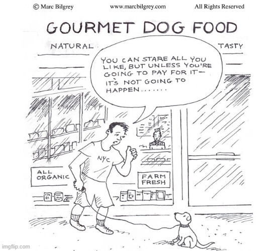 Gourmet Dog Food | image tagged in comics | made w/ Imgflip meme maker