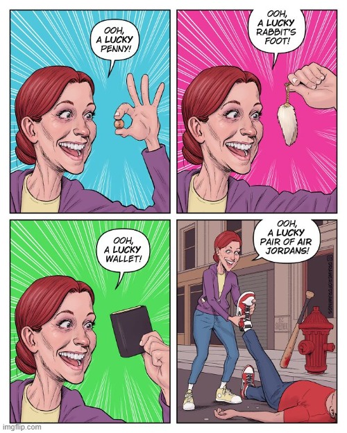 Lucky | image tagged in comics | made w/ Imgflip meme maker