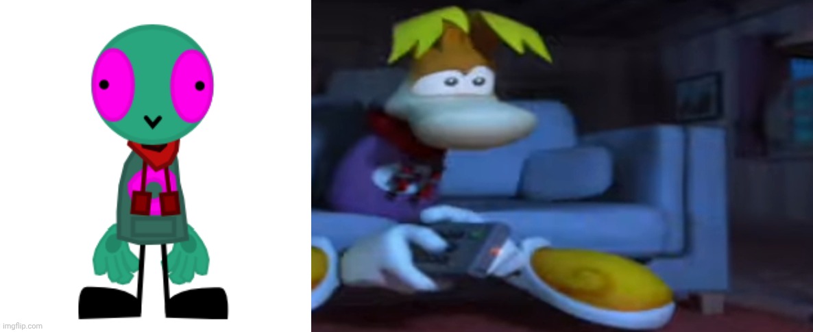 Say anything to my "OC" and I'll rate it based on my attitude when I comment | image tagged in staring rayman | made w/ Imgflip meme maker