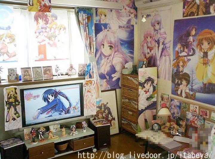 Anime room Blank Meme Template