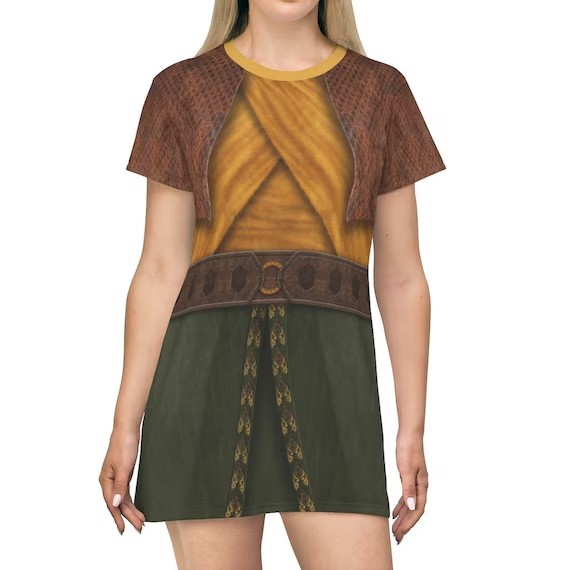 Raya and the Last Dragon Costume, Raya Short Sleeve Dress, Raya Blank Meme Template