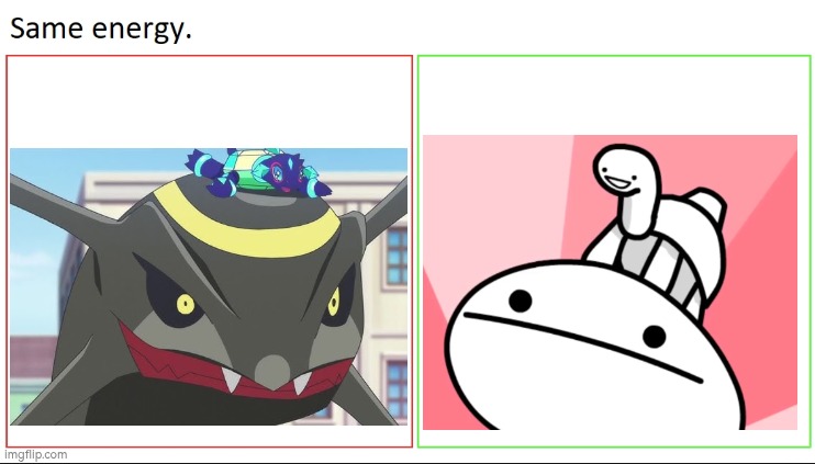 Which one looks cuter? | image tagged in same energy,pokemon,asdfmovie,cute | made w/ Imgflip meme maker