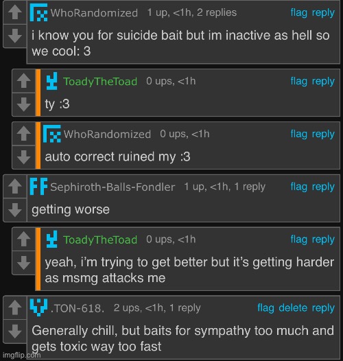 My comments keep getting downvoted for no reason gang | made w/ Imgflip meme maker