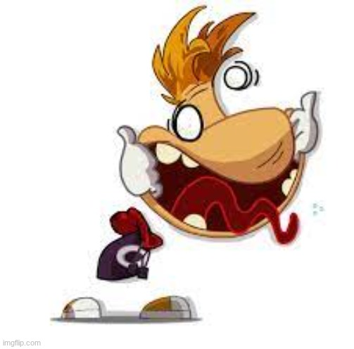 Goofy ass Rayman | image tagged in goofy ass rayman | made w/ Imgflip meme maker