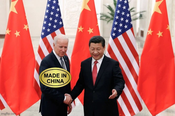 Joe Biden and President Xi of China | image tagged in joe biden and president xi of china | made w/ Imgflip meme maker