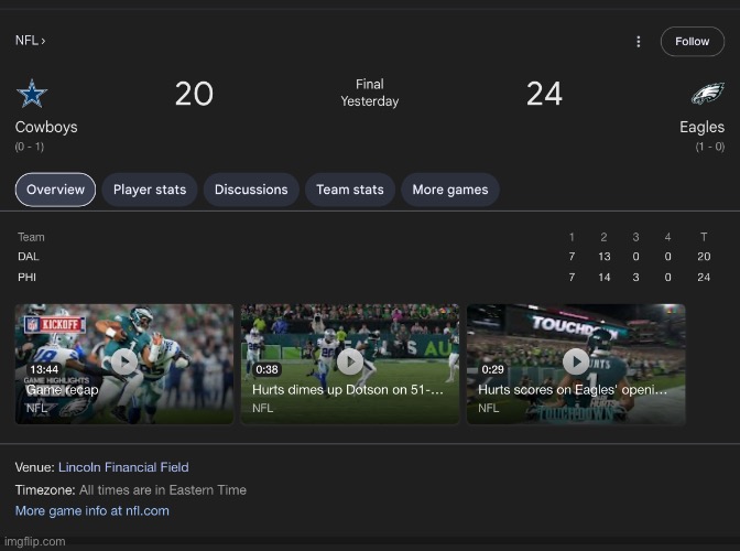 Cowboys vs Eagles | image tagged in football,nfl,sports | made w/ Imgflip meme maker