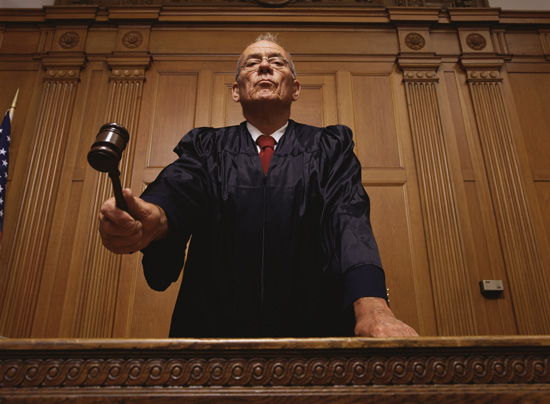 Judge with gavel, as Trump loses yet another court case. Blank Meme Template