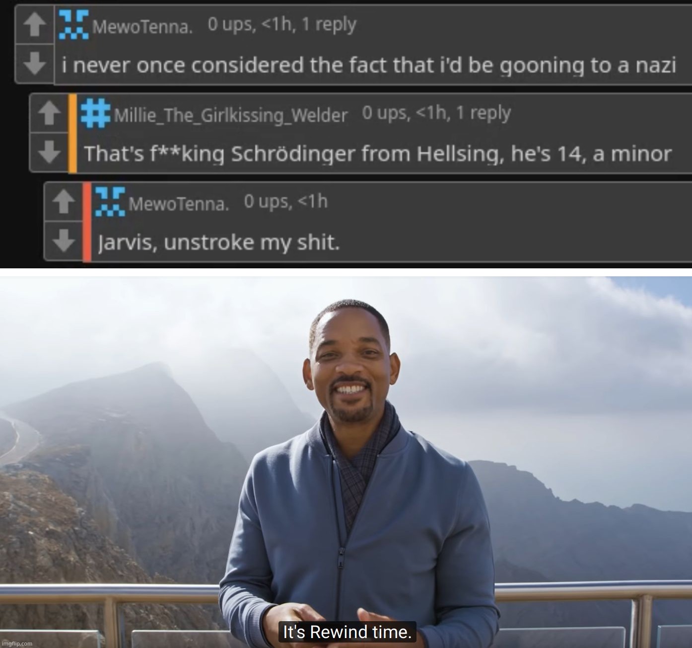 image tagged in it's rewind time | made w/ Imgflip meme maker