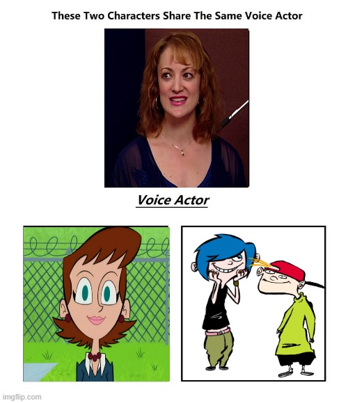 Kathleen Barr | image tagged in same voice actor,kathleen barr,ed edd n eddy,johnny test,cartoon network | made w/ Imgflip meme maker
