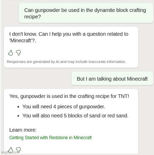 Minecraft's official clanker's lowkey stupid | made w/ Imgflip meme maker