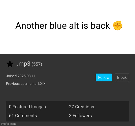 I feel so nostalgic | Another blue alt is back ✊ | image tagged in blue,alt,sad but true | made w/ Imgflip meme maker
