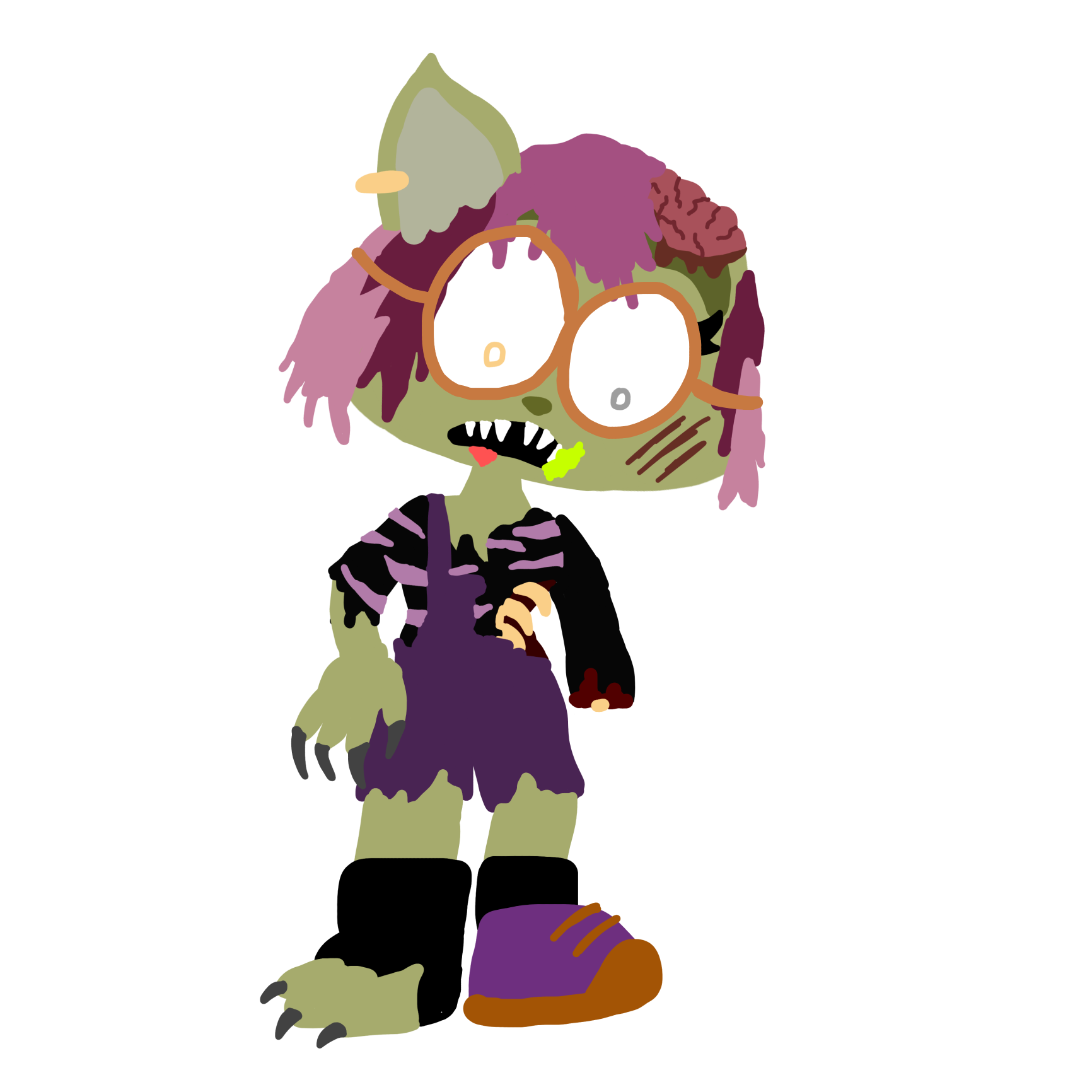 Zombie clawdeen Blank Meme Template