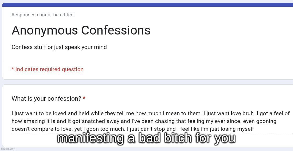 manifesting a bad bitch for you | made w/ Imgflip meme maker