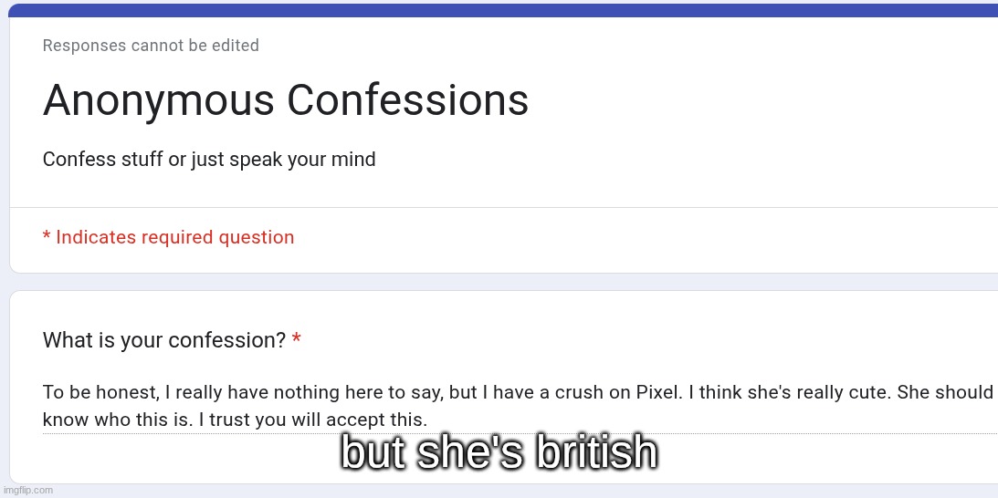 but she's british | image tagged in /j | made w/ Imgflip meme maker