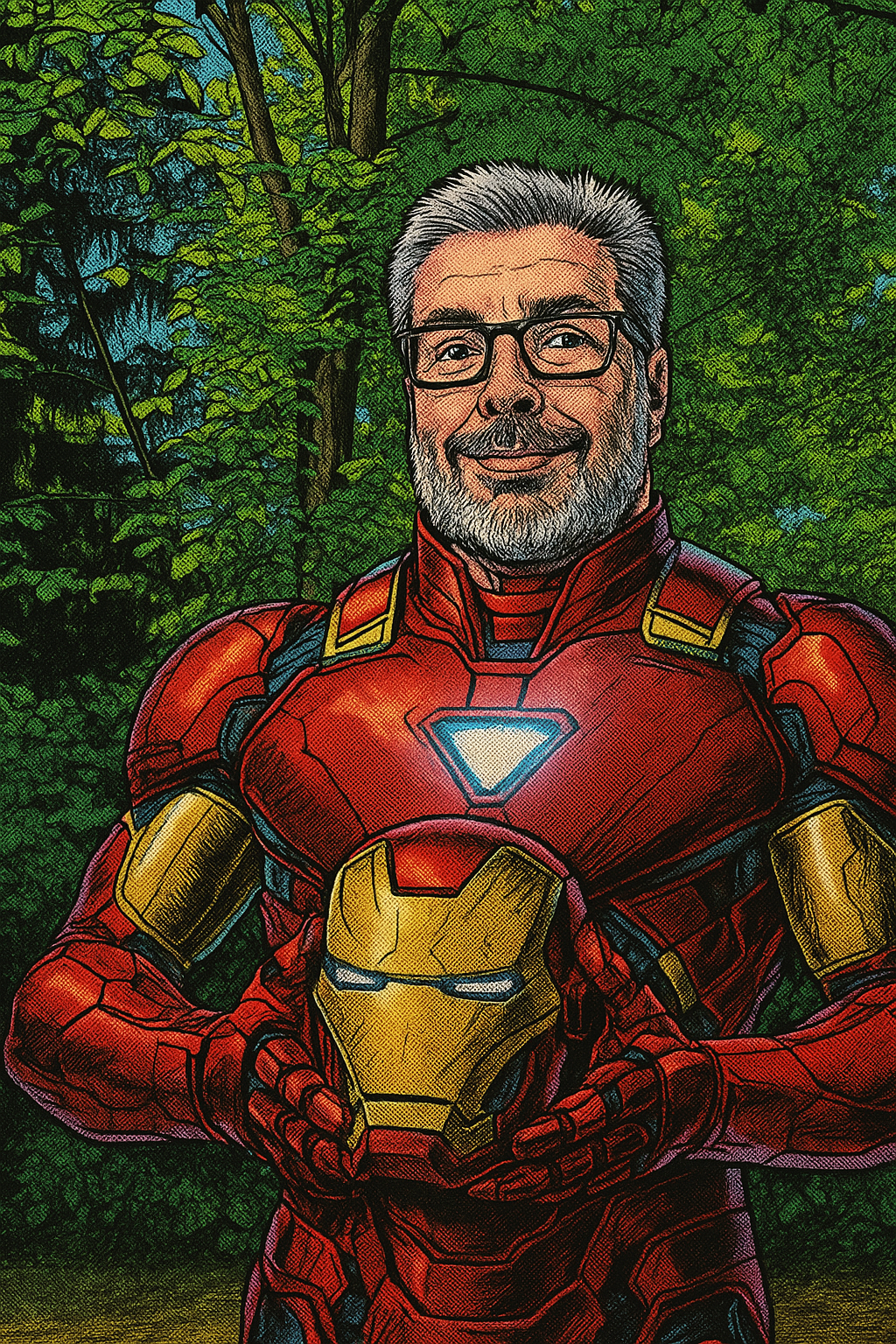 Iron man Alain Blank Meme Template