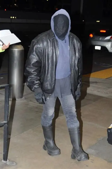 kanye in mask Blank Meme Template