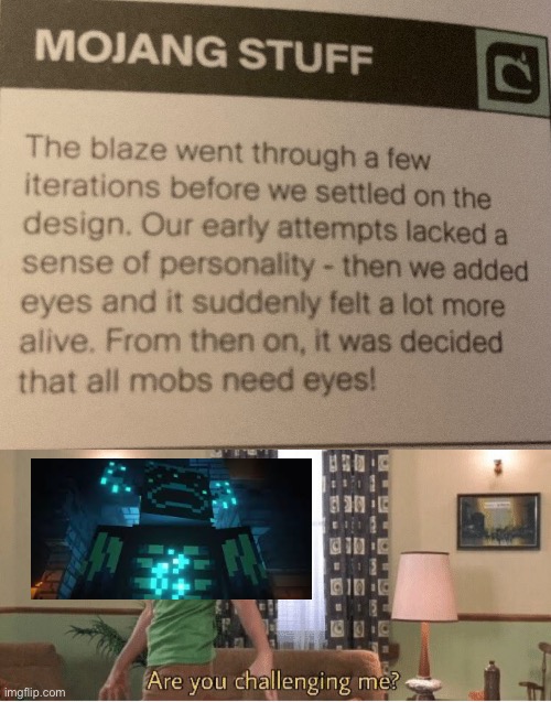 Oof | image tagged in are you challenging me | made w/ Imgflip meme maker