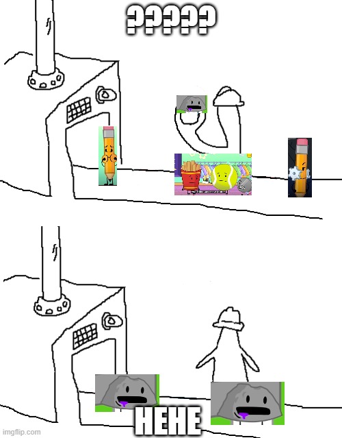 Triangle Factory (empty) | ????? HEHE | image tagged in triangle factory empty | made w/ Imgflip meme maker