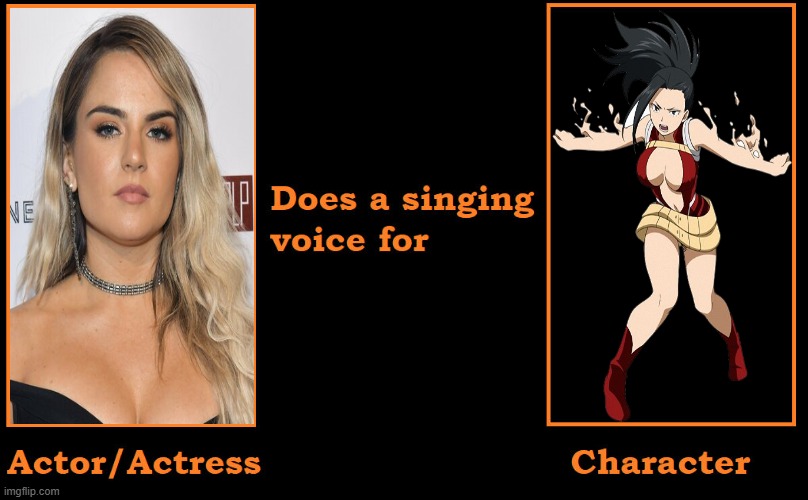 what if jojo does a singing voice for momo | image tagged in what if this actor does a singing voice for this character,my hero academia,jojo,momo,animeme,what if | made w/ Imgflip meme maker