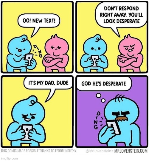 Mr. Lovenstein | image tagged in comics,mr lovenstein,text,dad,looking desperate | made w/ Imgflip meme maker