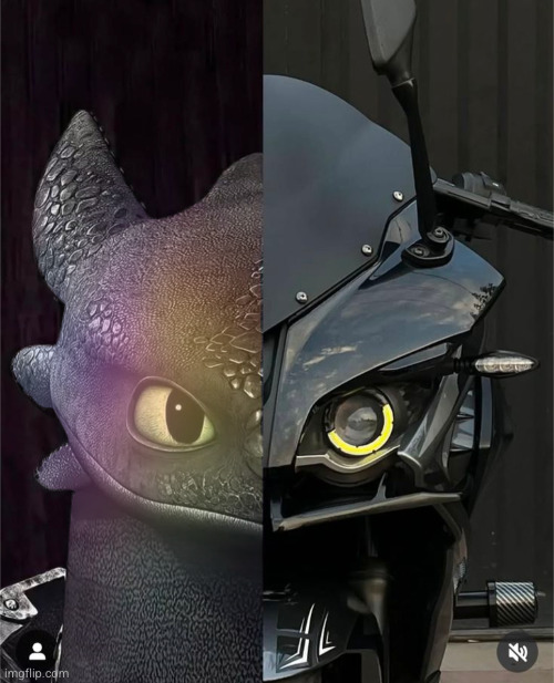 doubt I can put this in CAR_STUFF but this sick asf | image tagged in toothless,bike | made w/ Imgflip meme maker