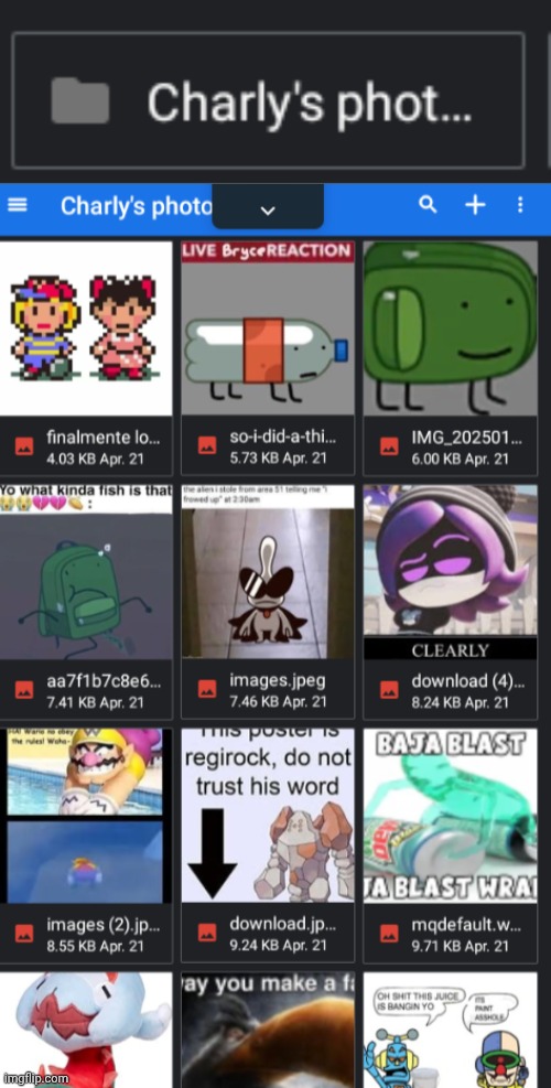 I have almost 300 images in this one folder. | made w/ Imgflip meme maker