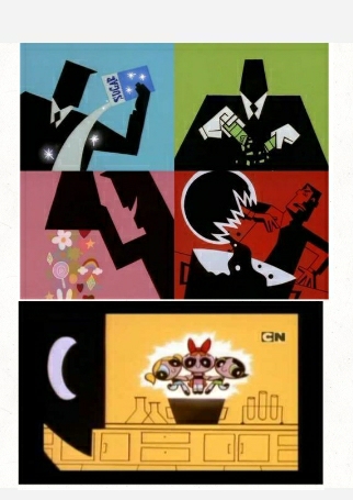 The powerpuff girls intro Blank Meme Template