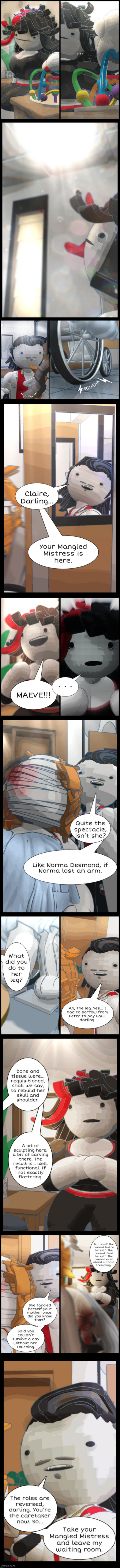 repost so nobody misses it | image tagged in maeve lore comic part 3 | made w/ Imgflip meme maker