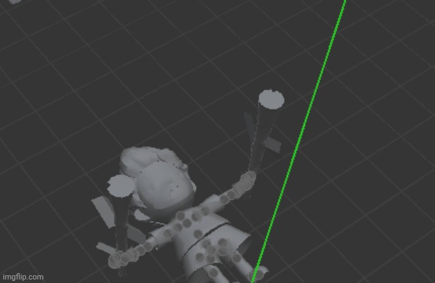 I just put lucas' 3d file into prisma 3d and I get him having his sticks out like this my humoura broken | made w/ Imgflip meme maker