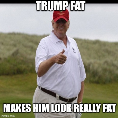 TRUMP FAT MAKES HIM LOOK REALLY FAT | made w/ Imgflip meme maker