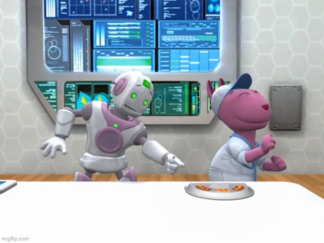 the backyardigans roscoe pointing to austin | image tagged in backyardigans,pointing,nickelodeon,cartoon | made w/ Imgflip meme maker