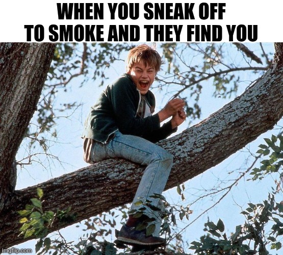 When You Sneak Off To Smoke And They Find You | WHEN YOU SNEAK OFF TO SMOKE AND THEY FIND YOU | image tagged in chrisjoines1 | made w/ Imgflip meme maker