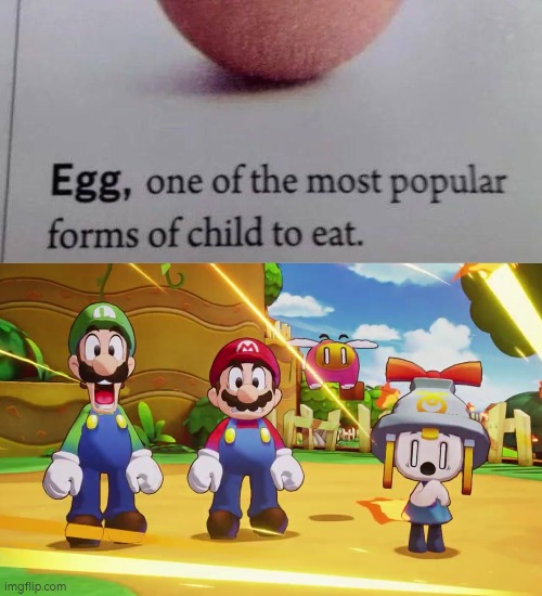 Wait a minute! Did we basically... eat a child!? *Confused Screaming* | image tagged in egg,wait a minute | made w/ Imgflip meme maker