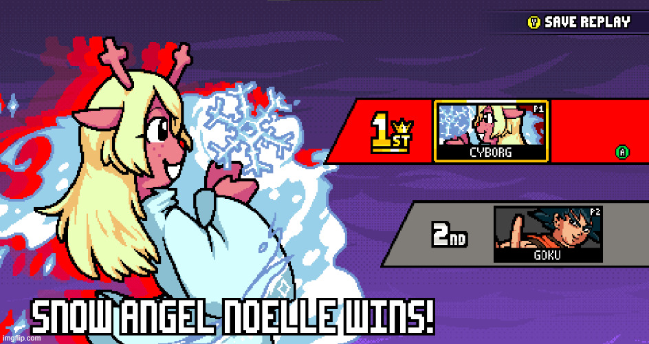 noelle is faster and can freeze her opponents | made w/ Imgflip meme maker