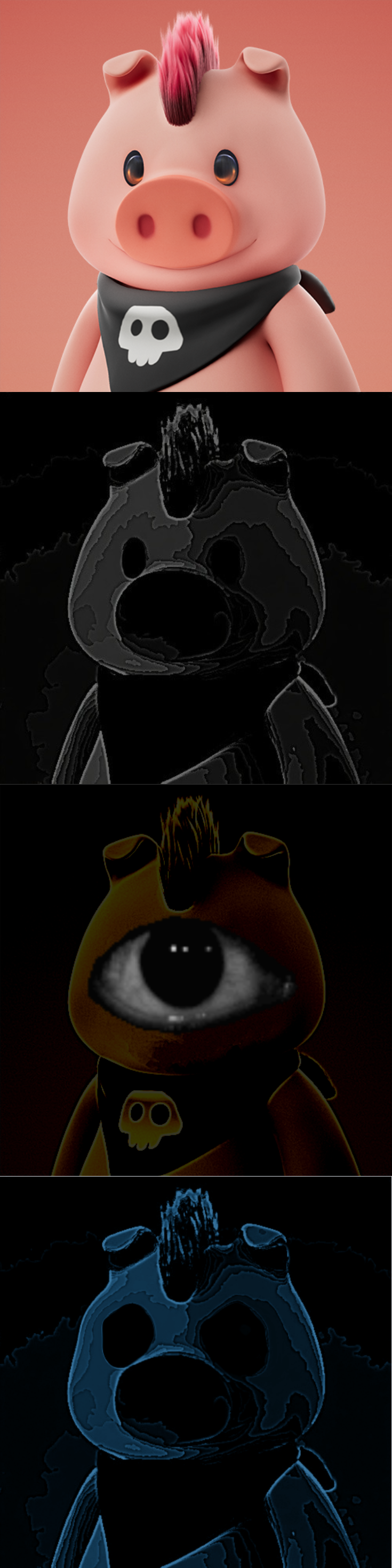 Bacon Becomes Uncanny Blank Meme Template