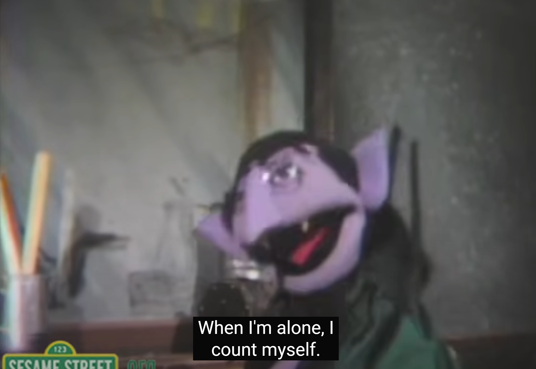 When i'm alone i count myself Blank Meme Template