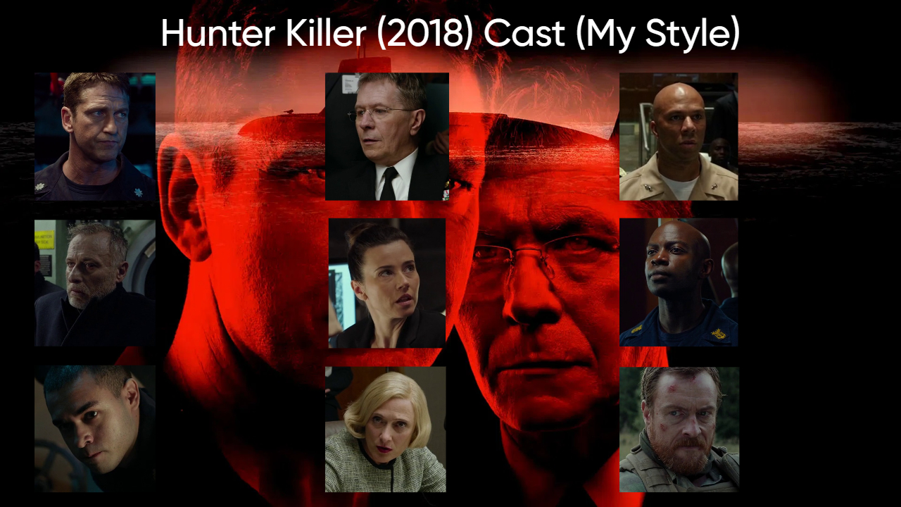 Hunter Killer (2018) Cast (My Style) Blank Meme Template