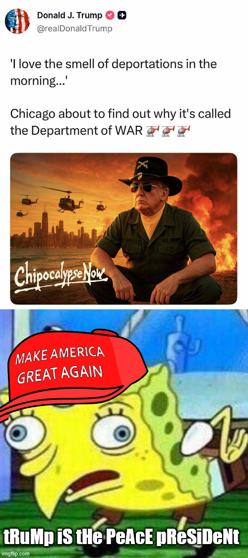 tRuMp iS tHe PeAcE pReSiDeNt | image tagged in triggerpaul | made w/ Imgflip meme maker