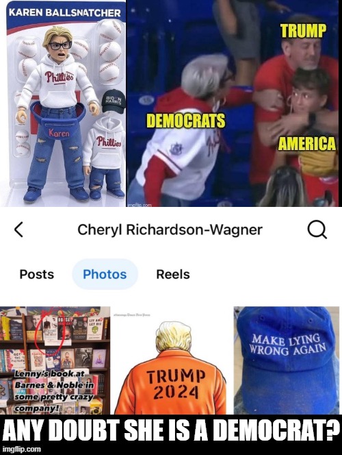 Any doubt she is a Democrat? | ANY DOUBT SHE IS A DEMOCRAT? | image tagged in sam elliott special kind of stupid | made w/ Imgflip meme maker