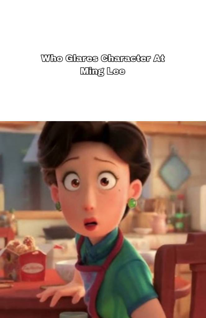 Who Glares at Ming Lee Blank Meme Template