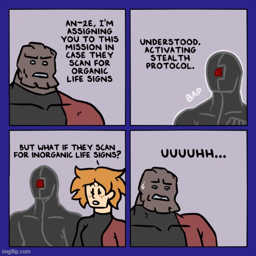 image tagged in stars,robot,mission,scan,life,signs | made w/ Imgflip meme maker