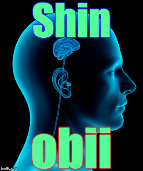 . | Shin; obii | image tagged in small brain | made w/ Imgflip meme maker