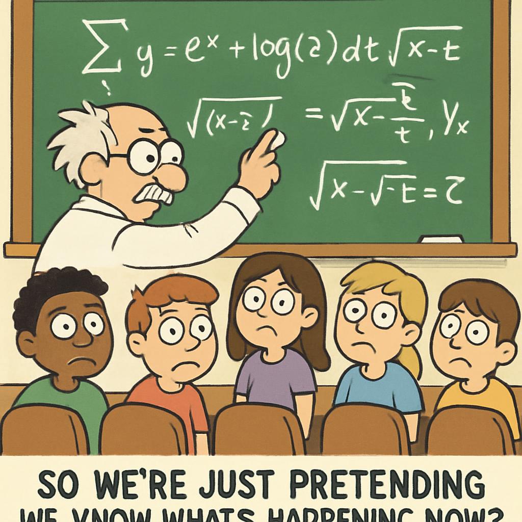 When the professor starts writing equations you’ve never seen be Blank Meme Template
