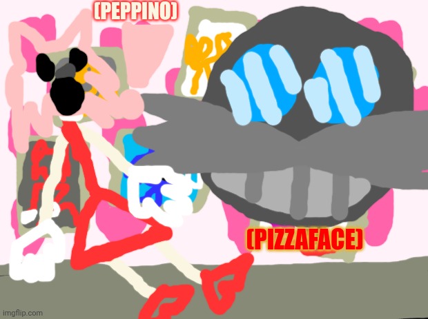 Concept Art - Team Rose Tower | (PEPPINO); (PIZZAFACE) | image tagged in team rose,pizza tower | made w/ Imgflip meme maker