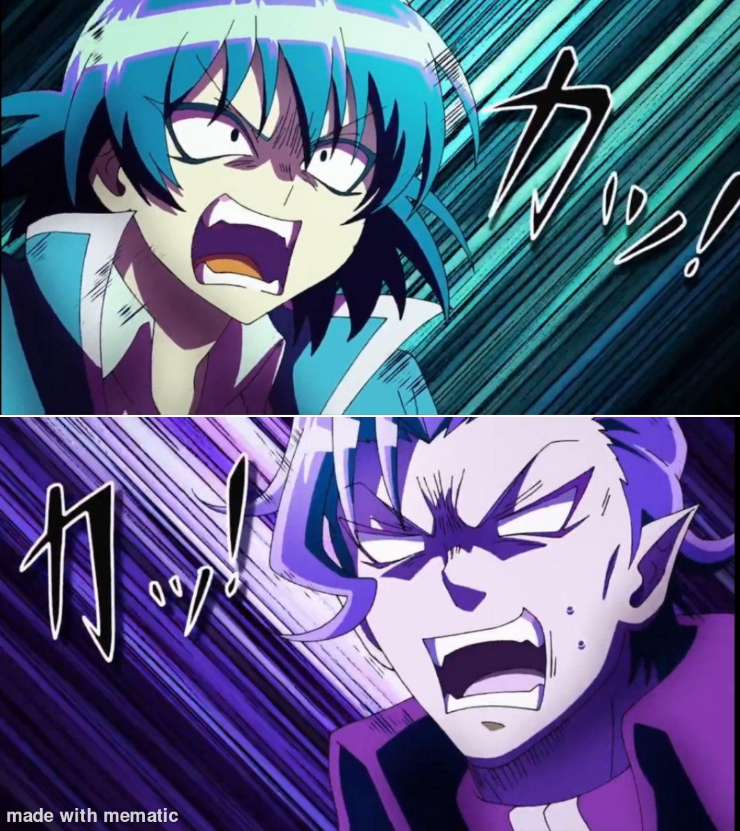 High Quality Iruma and Kalego Blank Meme Template