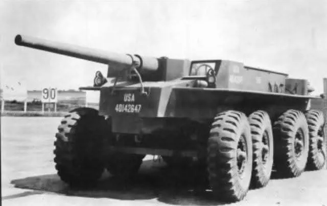 Prototype 1943 American T-55E1 Tank Destroyer Blank Meme Template