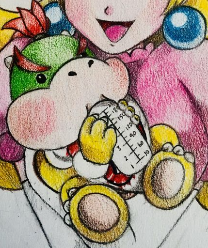 Bowser Jr With Bottle Blank Meme Template