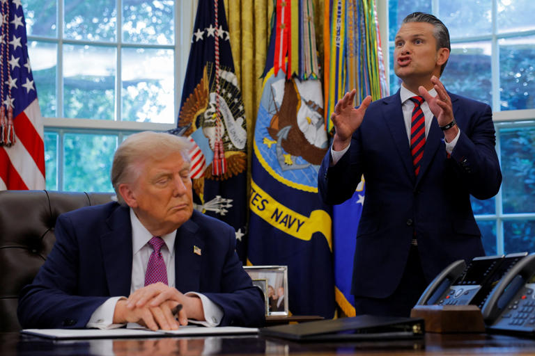 Donald Trump Pete Hegseth War Mongers Killers Epstein files Blank Meme Template