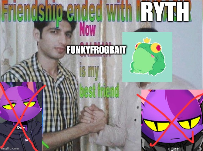 Ryth's hater persona may not all be fake | RYTH; FUNKYFROGBAIT | image tagged in mudasir,youtube | made w/ Imgflip meme maker