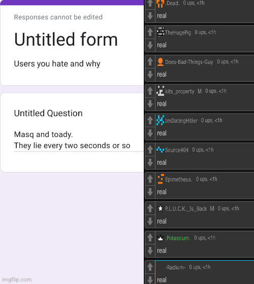 these the two most hated users ?? | made w/ Imgflip meme maker